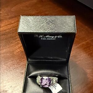2ct natural amethyst Gemstone Ring